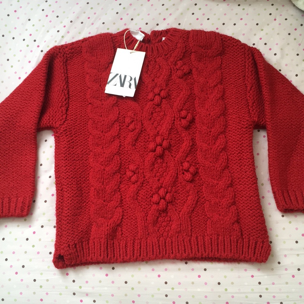 ❤️ Zara chunky cable knit 🧶 sweater